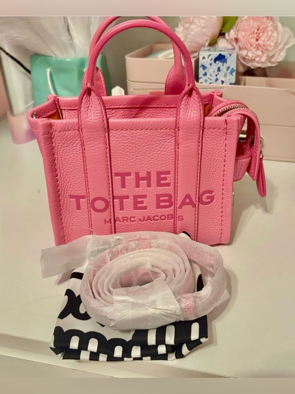 🌸Marc Jacobs Crossbody The Tote Bag Candy Pink 675🌸
